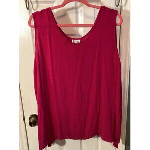 Jacque & Koko Fushia Sleeveless Top Size 22/24
